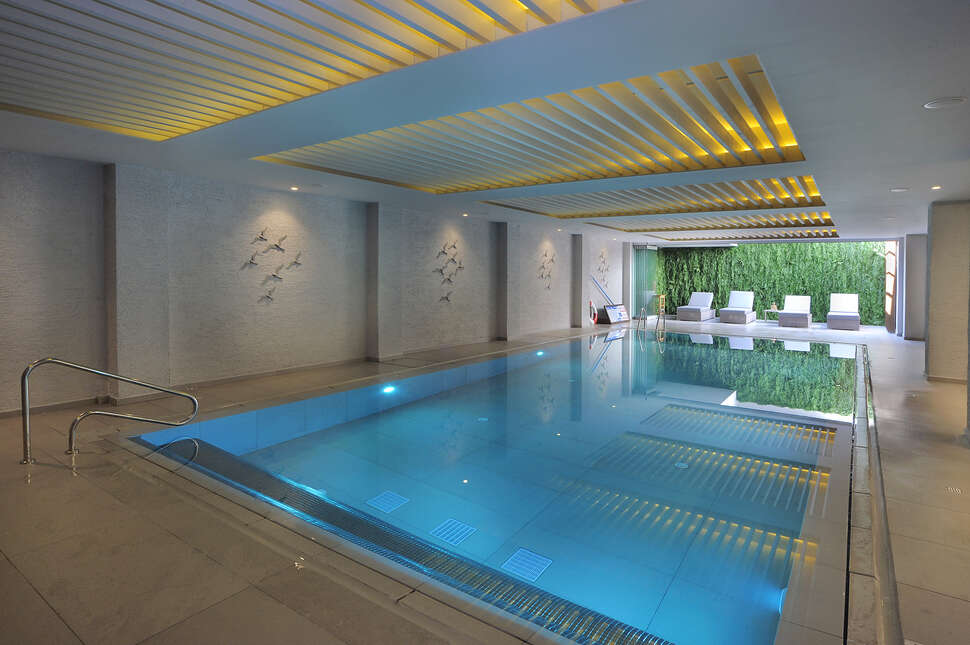 Ein Foto vom Pool im Hotel Nelia Beach