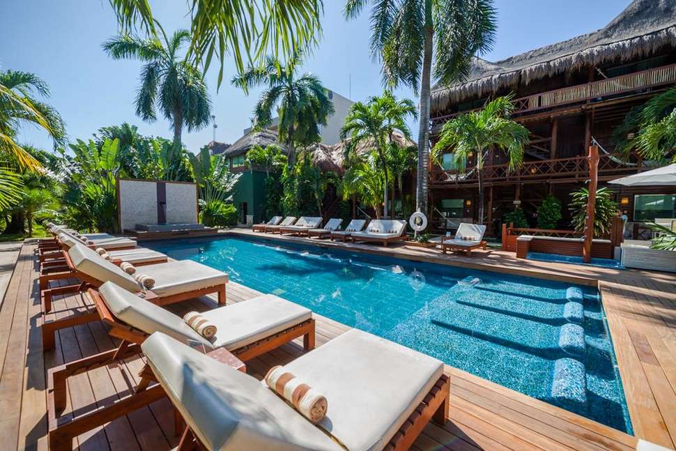 Een foto van een overzicht van Hotel Boutique Magic Blue