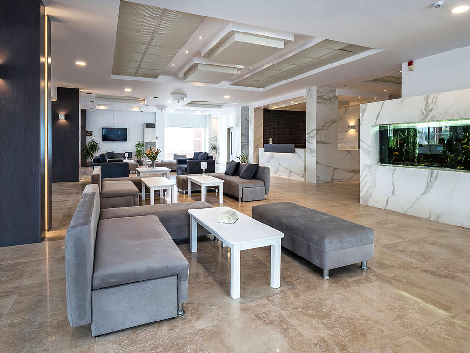 Een foto van het interieur van Ilios K Village Resort