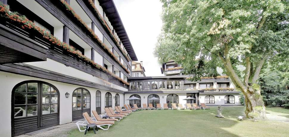 Ein Foto von der Terrasse im Mühl Vital Resort