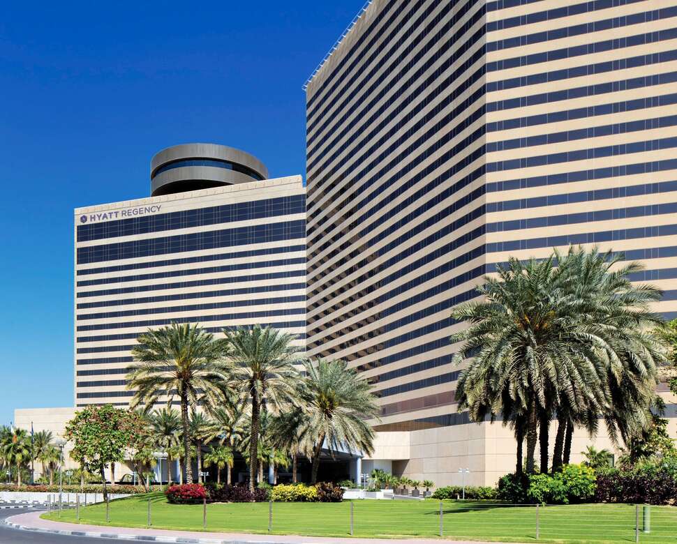 Een foto van de buitenkant van Hyatt Regency Dubai