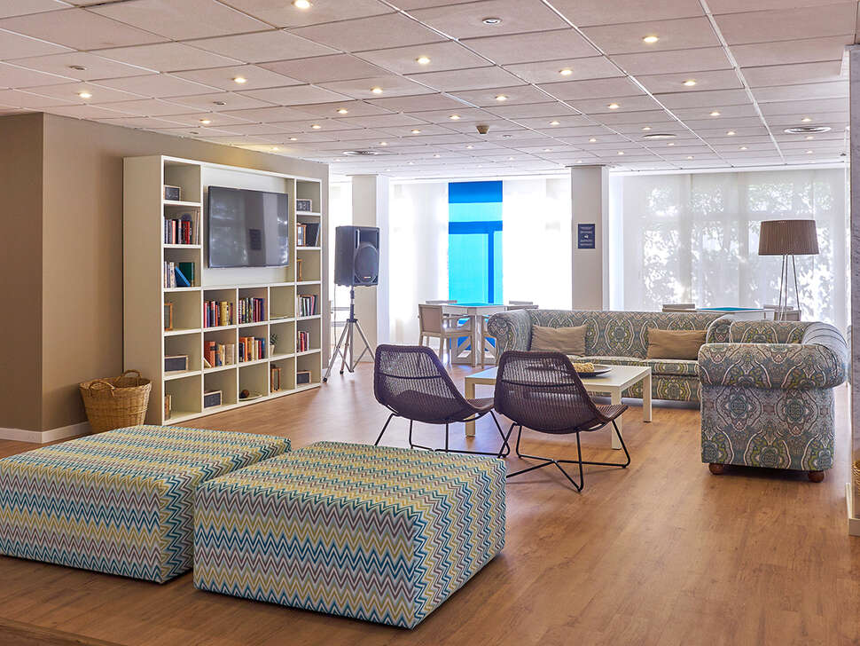 Een foto van het interieur van Hotel Oleander
