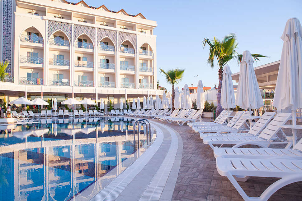 Ein Foto vom Pool im Diamond Elite Hotel & Spa