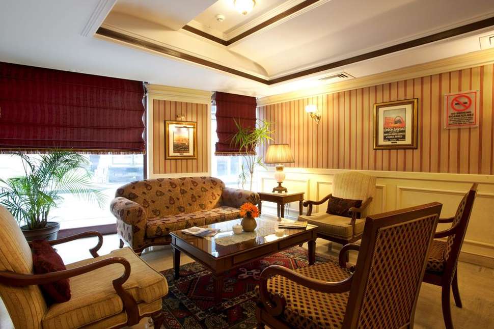 Een foto van het interieur van Orient Express Hotel