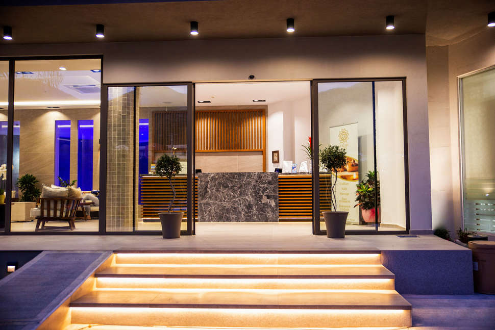 Een foto van het interieur van Sunset Boutique Hotel & Spa