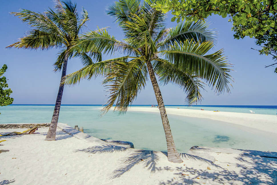 Een foto van het strand bij Embudu Village