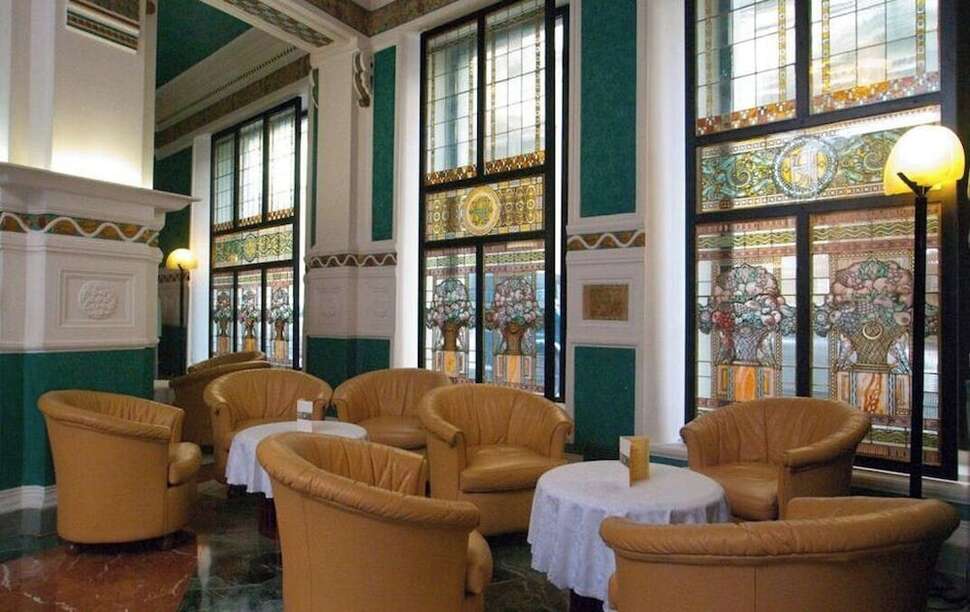 Ein Foto von den Einrichtungen im Hotel Roma Florence
