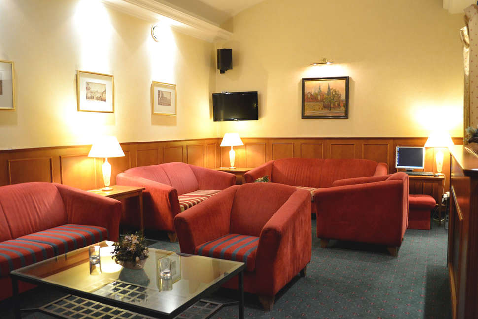Een foto van het interieur van Hotel Arbes