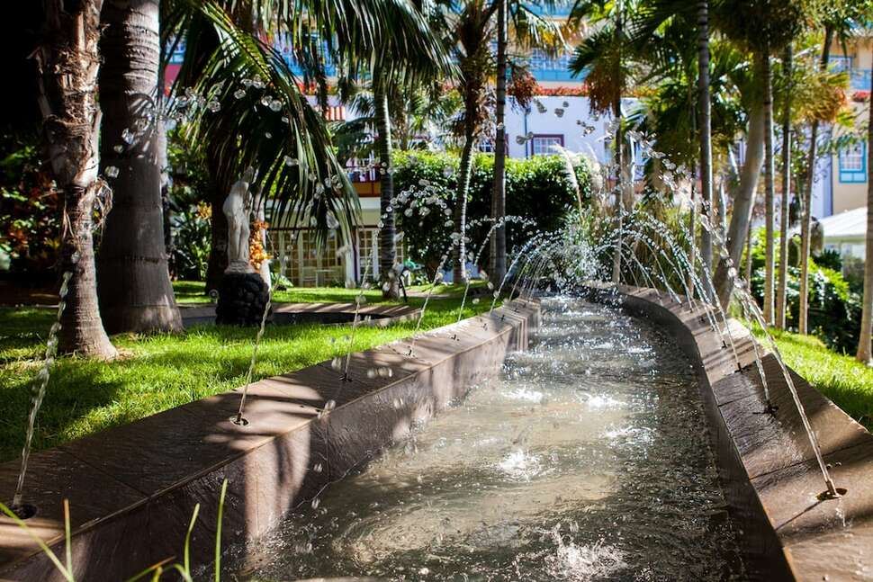 Een foto van het terras bij Hacienda San Jorge