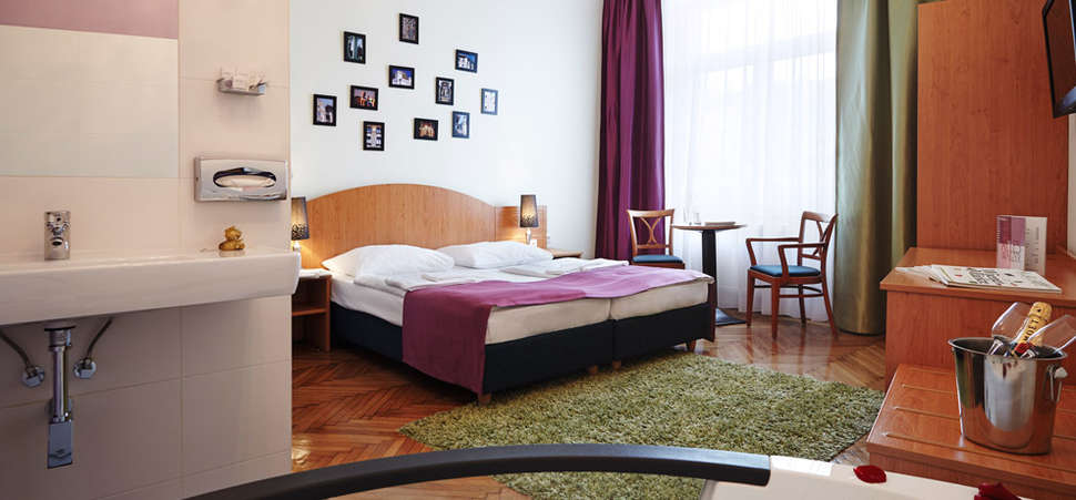 Een foto van een overzicht van Boutique Hotel Donauwalzer