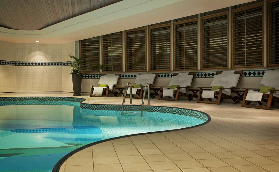 Ein Foto vom Pool im Le Royal Meridien Abu Dhabi
