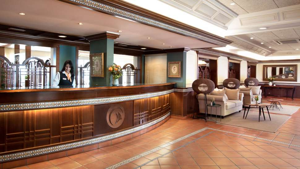 Een foto van het interieur van Hotel Roses Platja