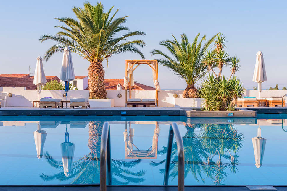 Een foto van het zwembad bij Samos Sun Hotel
