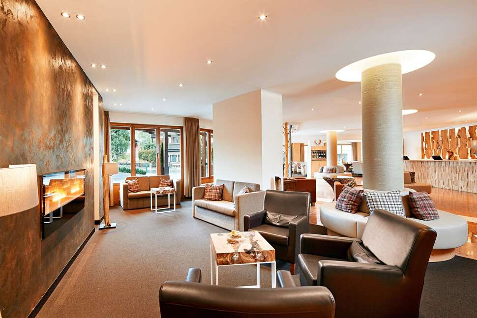 Een foto van het interieur van Das Alpenhaus Kaprun