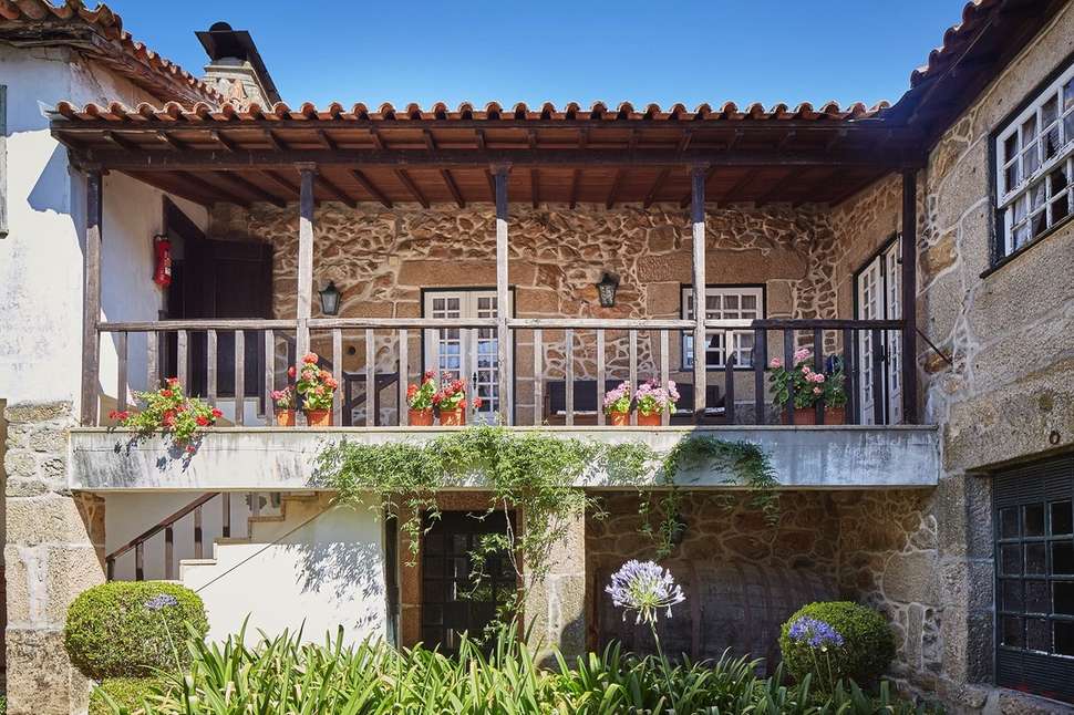 Ein Foto von der Außenansicht des Casa de Canedo