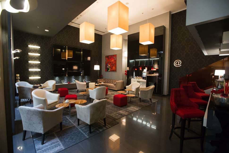 Een foto van het interieur van Eurostars Palazzo Zichy