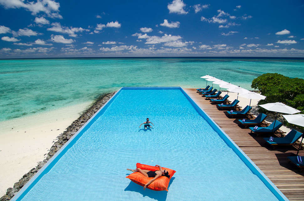 Ein Foto von einer Übersicht des Summer Island Maldives