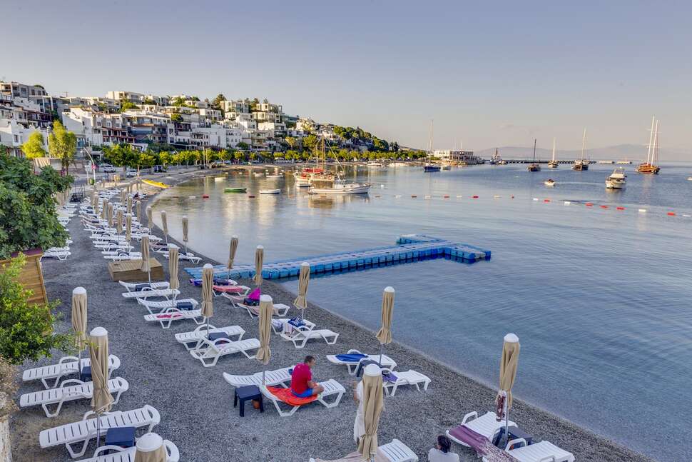 Een foto van het strand bij Diamond of Bodrum