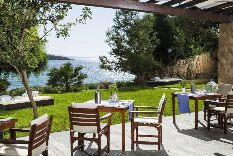 Een foto van het terras bij Thalassa Boutique Hotel & Spa