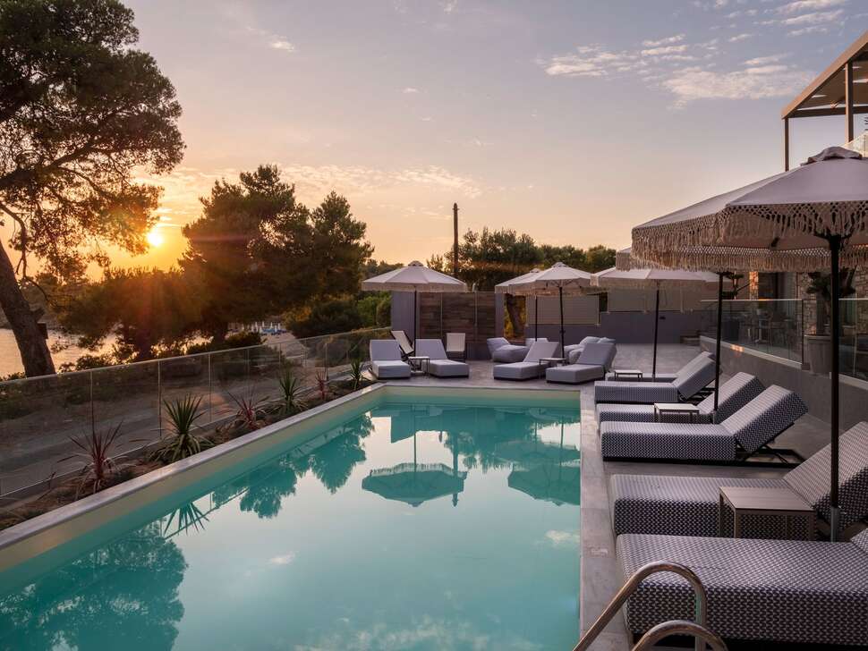 Ein Foto vom Pool im Casa Bloo