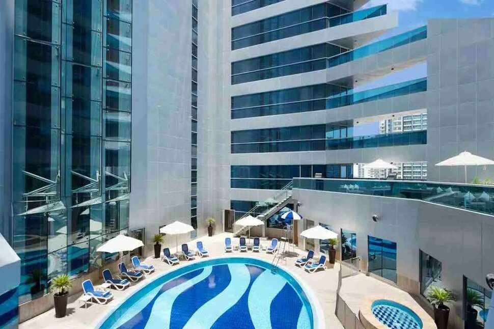 Een foto van een overzicht van Gulf Court Hotel Business Bay