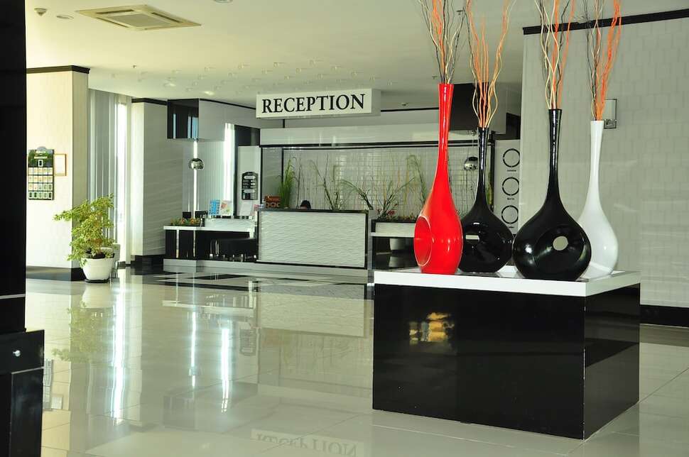 Een foto van het interieur van Hotel Sidekum