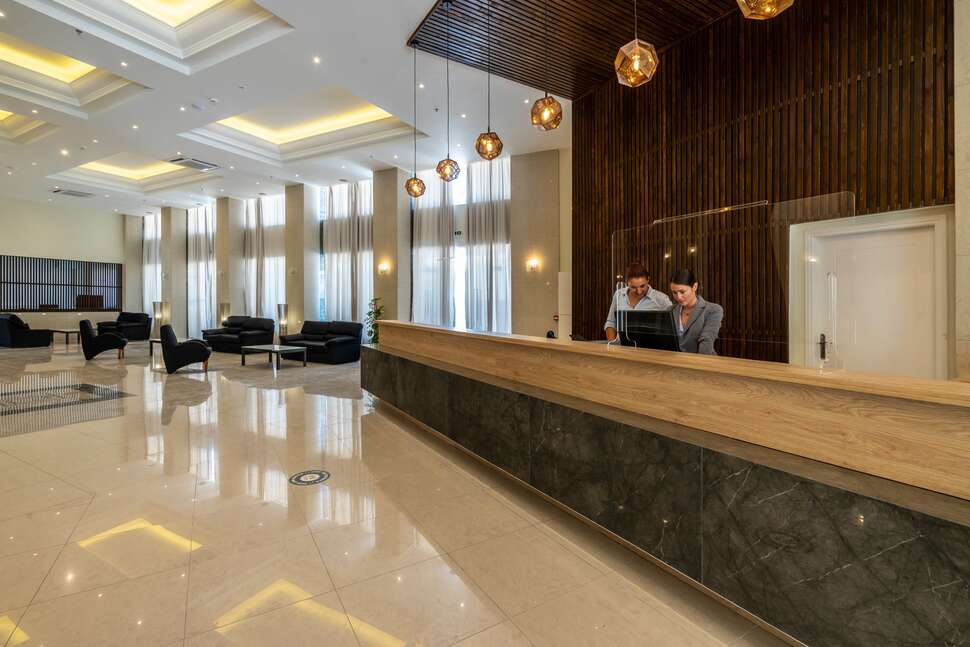 Een foto van het interieur van Castellum Suites