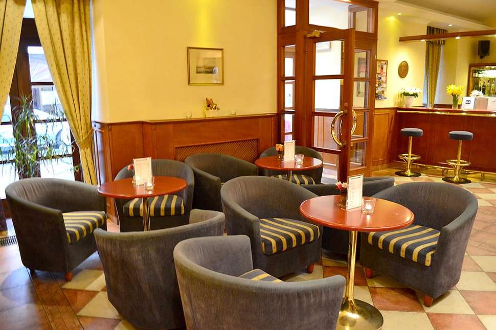 Een foto van het interieur van Hotel Arbes