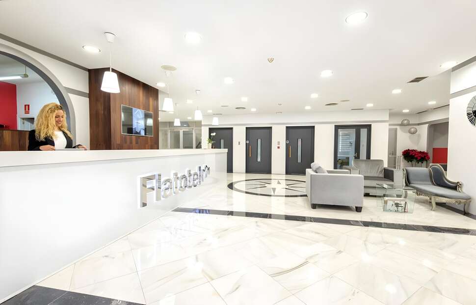 Ein Foto vom Innenbereich im First Flatotel International
