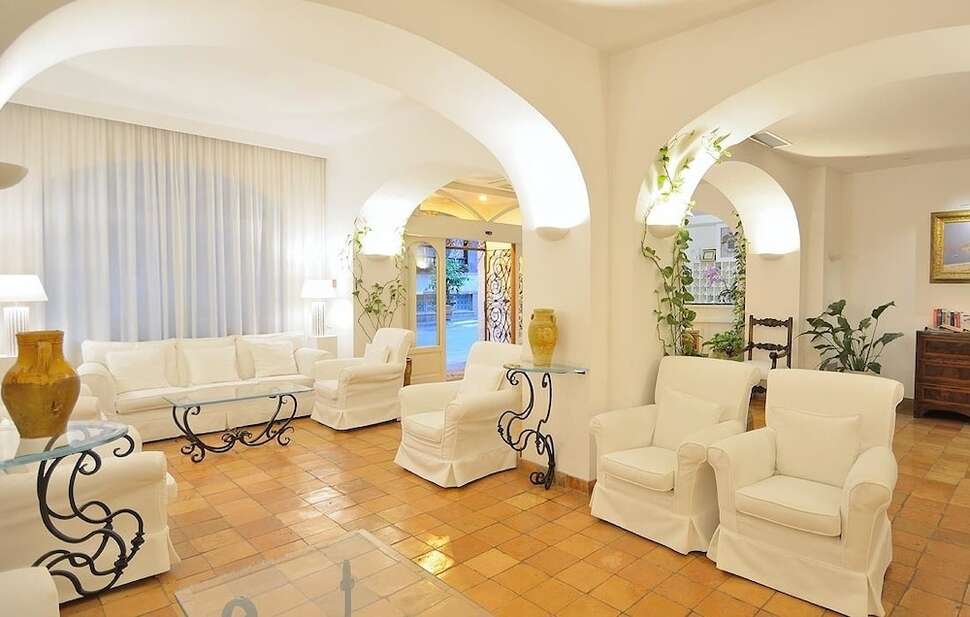 Een foto van het interieur van Hotel Villa Romana