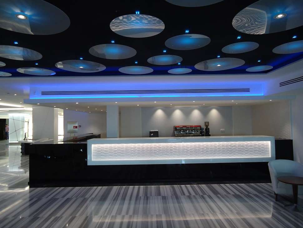 Een foto van het interieur van Hotel Torre del Mar