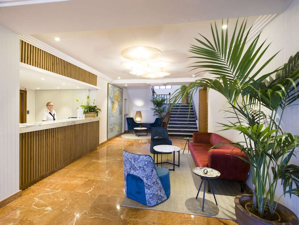 Een foto van het interieur van Hotel Osiris Ibiza