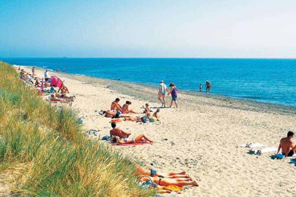 Een foto van het strand bij Vakantiepark Lalandia Rødby
