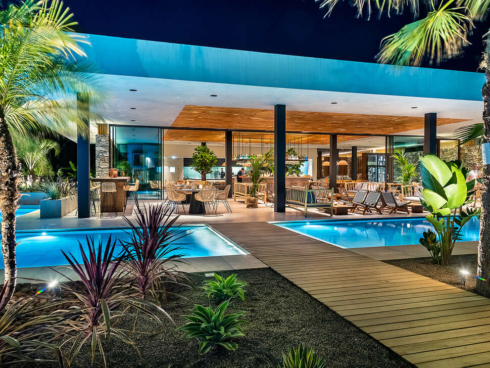 Ein Foto von den Einrichtungen im Caravia Beach Hotel