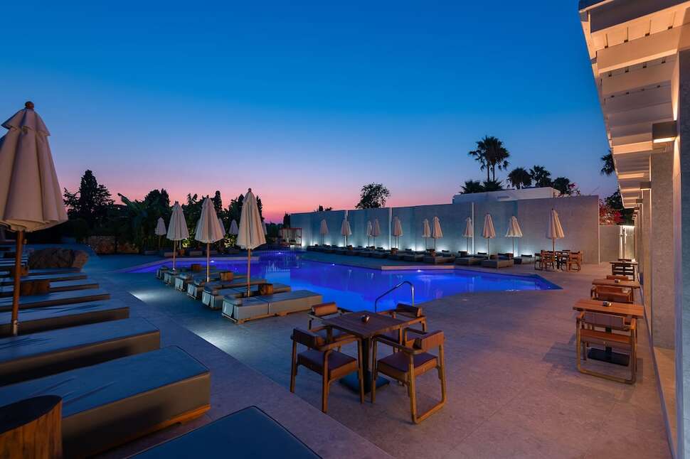 Ein Foto vom Pool im Diamond Boutique Hotel