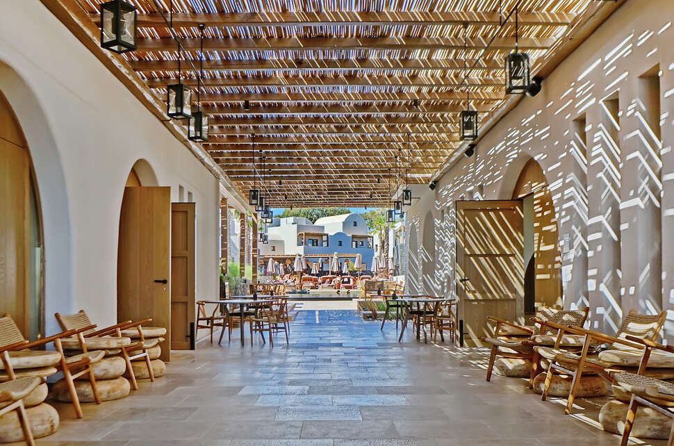 Ein Foto vom Innenbereich im Raddison Blu Zaffron Resort