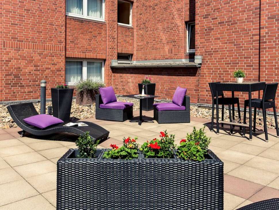 Een foto van het terras bij Mercure Hotel Duisburg City