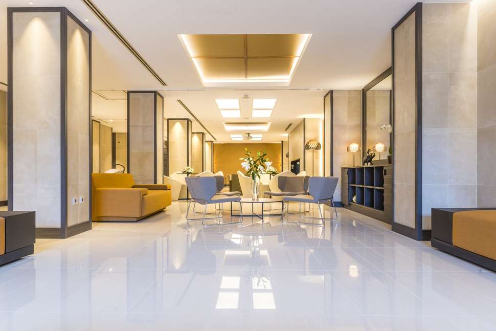 Een foto van het interieur van Hotel Marsol