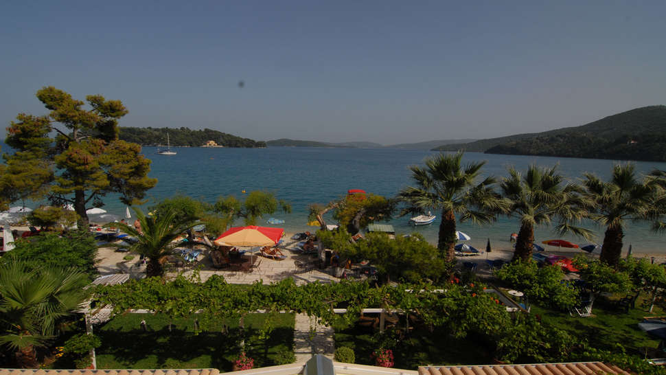 Een foto van de buitenkant van Hotel Eva Beach