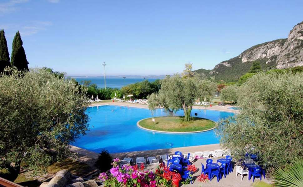 Ein Foto vom Pool im Hotel Marco Polo