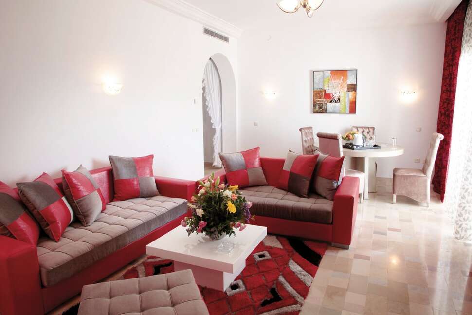 Een foto van het interieur van Hotel Nesrine