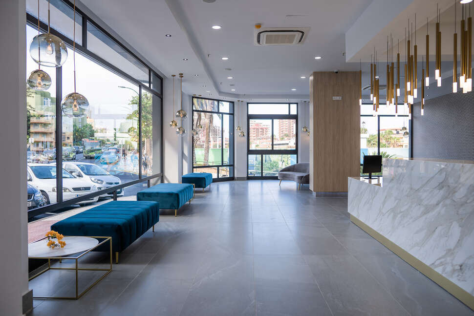 Een foto van het interieur van Hotel AF Valle Orotova