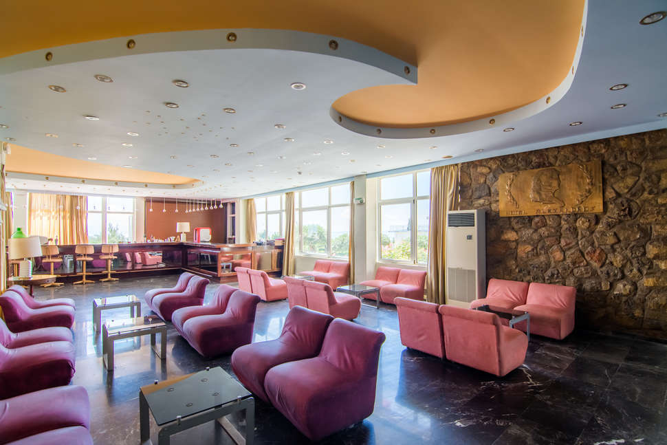 Een foto van het interieur van Golden Alexandros Hotel