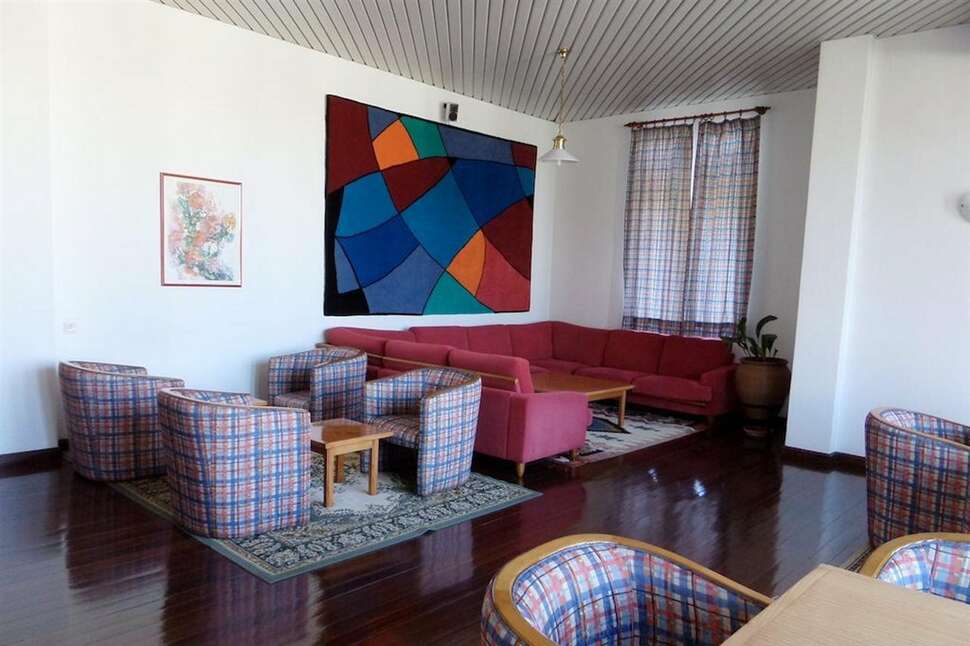 Een foto van het interieur van Hotel Luar