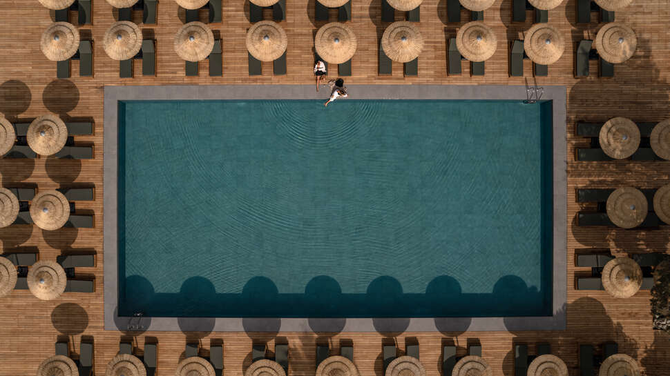 Ein Foto vom Pool im Cook's Club Kolymbia