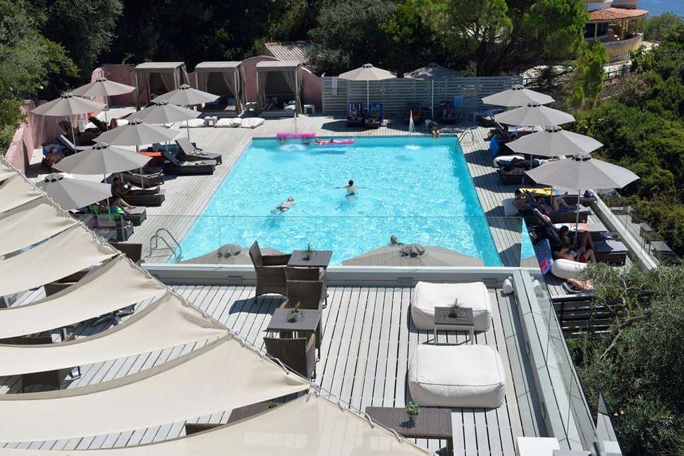Een foto van het zwembad bij Marilena Sea View Hotel