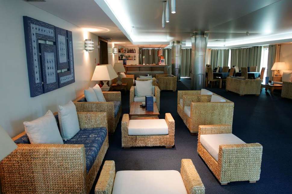 Een foto van het interieur van Hotel Do Caracol