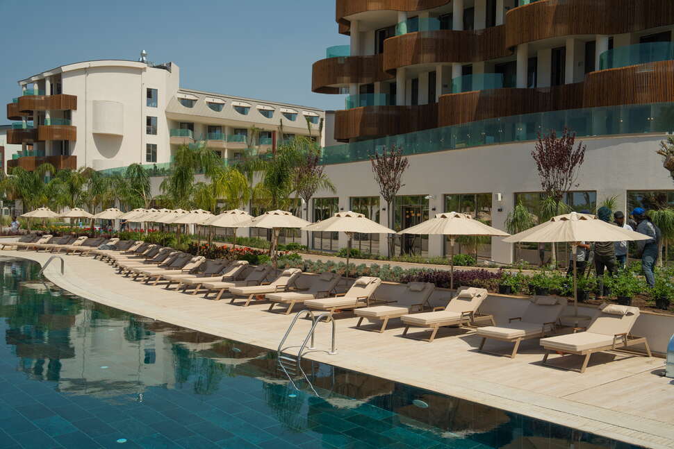 Ein Foto vom Pool im Hotel Liberty Signa
