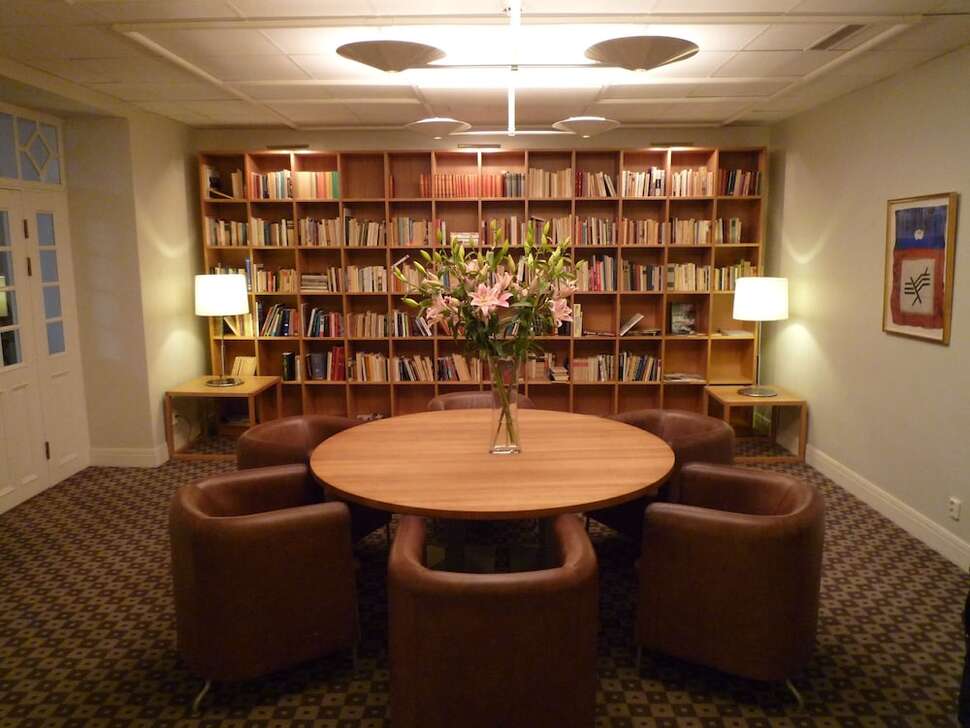 Een foto van het interieur van Hotel Riddargatan
