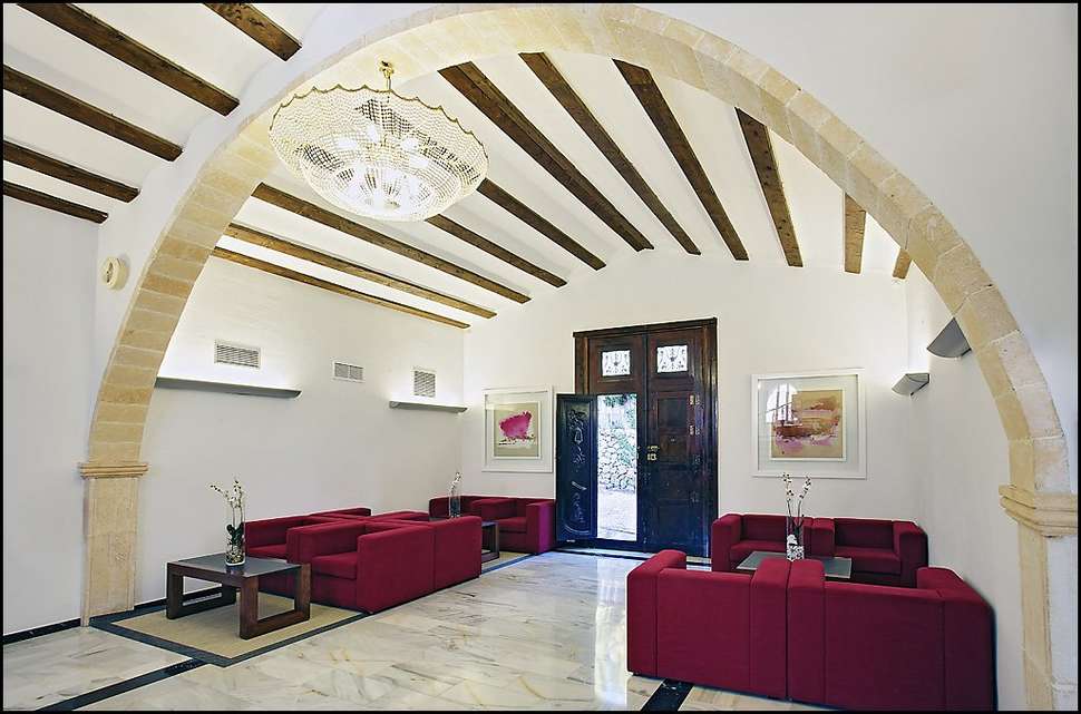 Een foto van het interieur van Pueblo Acantilado Suites